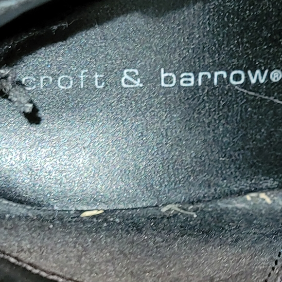 Women Vintage Leather Black Chunky Heel Ankle Boots By Croft and Barrow Size 10M - Picture 9 of 9